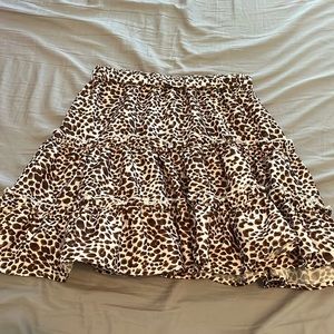 Shein leopard print skirt